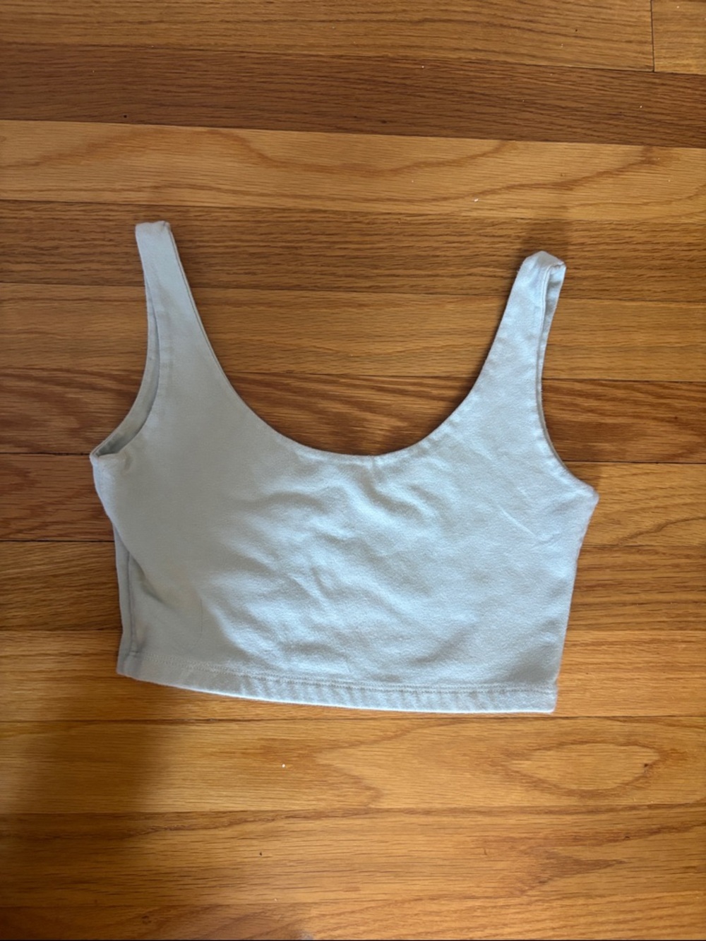 Urban Outfitters Light Green Scoop Crop Tank